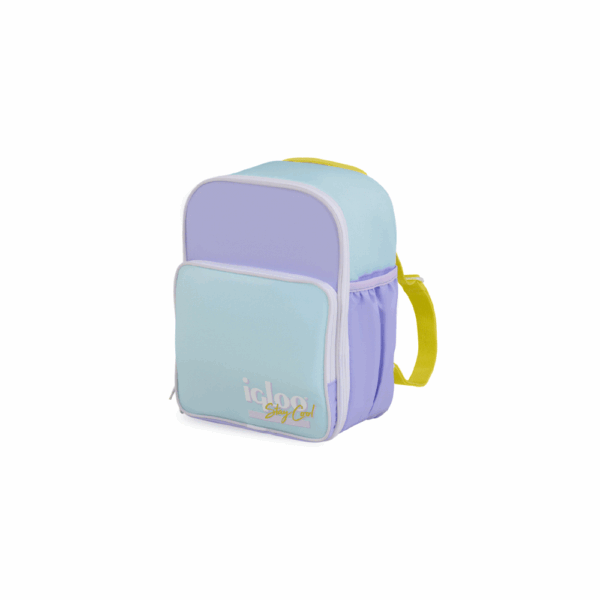 Mochila termica igloo 12 latas retro lila/amarillo 63074 - Imagen 3