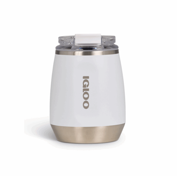 Vaso termico igloo 300ml p/vino  blanco c/tapa 71236