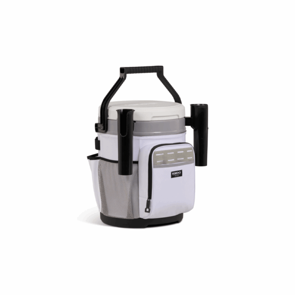 Conservadora igloo 19 litros bucket blanco 63551 con portacañas de pescar - Imagen 3