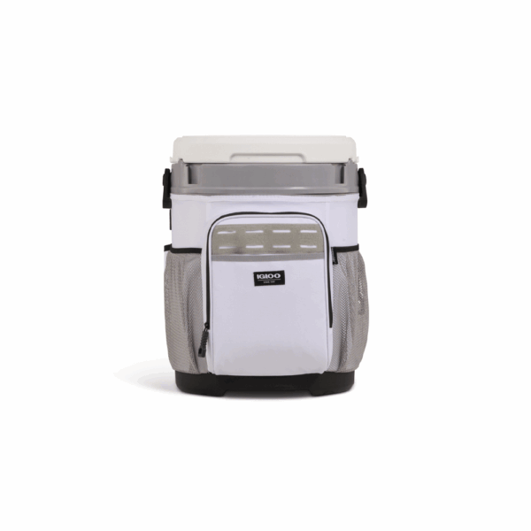 Conservadora igloo 19 litros bucket blanco 63551 con portacañas de pescar