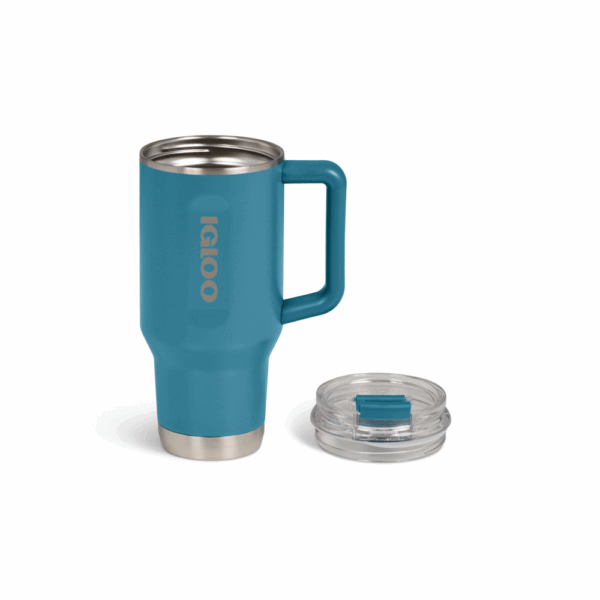 Vaso termico igloo 950ml  azul moderno  c/pajita 71223 - Imagen 5