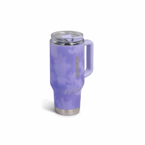 Vaso termico igloo 950ml ice dye lila  c/pajita 71310 - Imagen 3