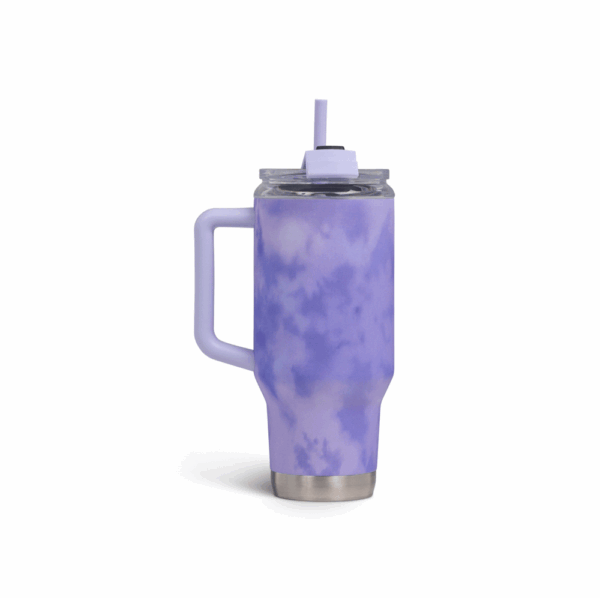 Vaso termico igloo 950ml ice dye lila  c/pajita 71310 - Imagen 5