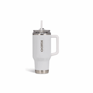 Vaso termico igloo 950ml  blanco c/pajita 71221