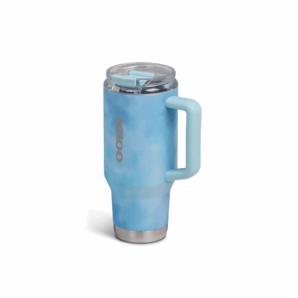 Vaso termico igloo 950ml ice dye azul  c/pajita 71309 - Imagen 2