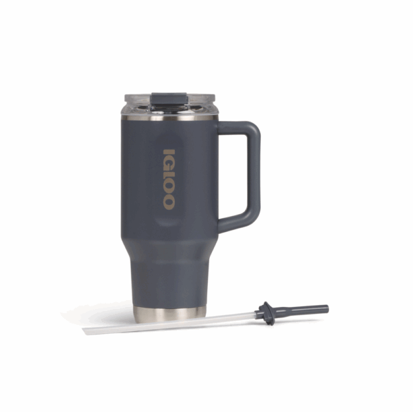 Vaso termico igloo 950ml  carbonite c/pajita 71222 - Imagen 4