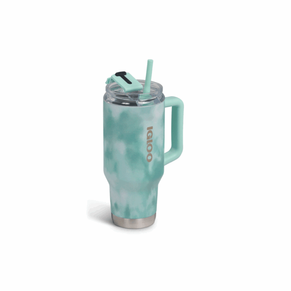 Vaso termico igloo 950ml ice dye verde  c/pajita 71311 - Imagen 2