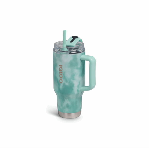 Vaso termico igloo 950ml ice dye verde  c/pajita 71311 - Imagen 3