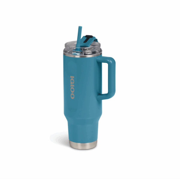 Vaso termico igloo 1.2 litros azul moderno c/pajita 71228 - Imagen 3
