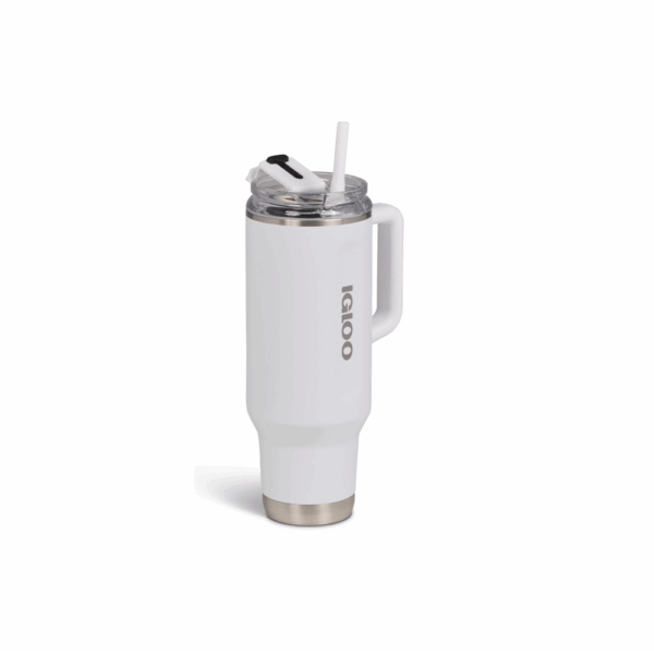 Vaso termico igloo 1.2 litros blanco c/pajita 71226 - Imagen 2