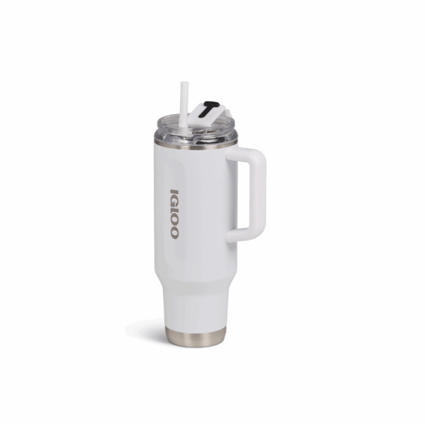 Vaso termico igloo 1.2 litros blanco c/pajita 71226 - Imagen 3