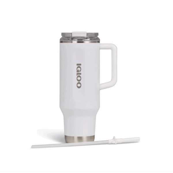 Vaso termico igloo 1.2 litros blanco c/pajita 71226 - Imagen 4