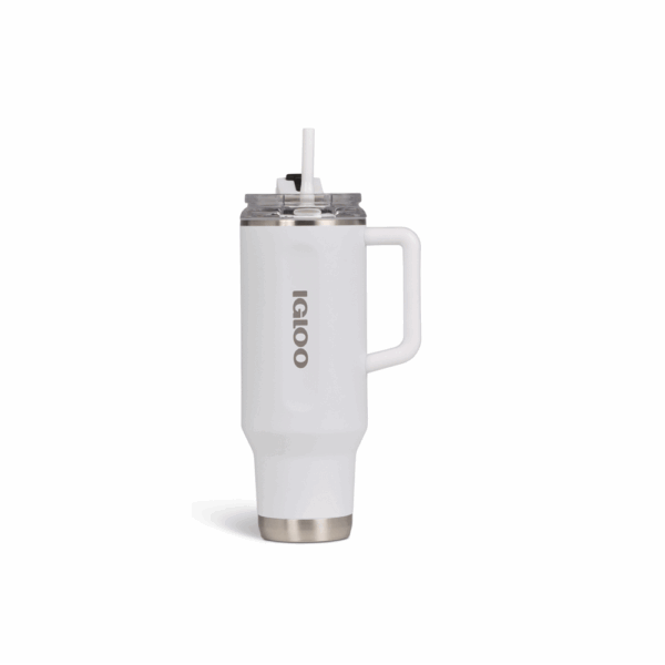 Vaso termico igloo 1.2 litros blanco c/pajita 71226