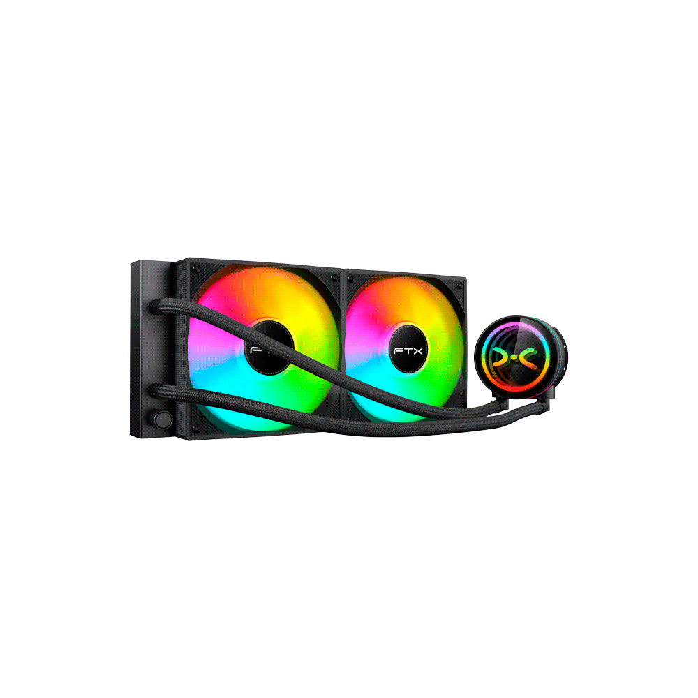 Cooler p/cpu ftx ftxwc-b240 240mm rgb/water lga1150 1151 1155 1156 1200 1700 am4 am5