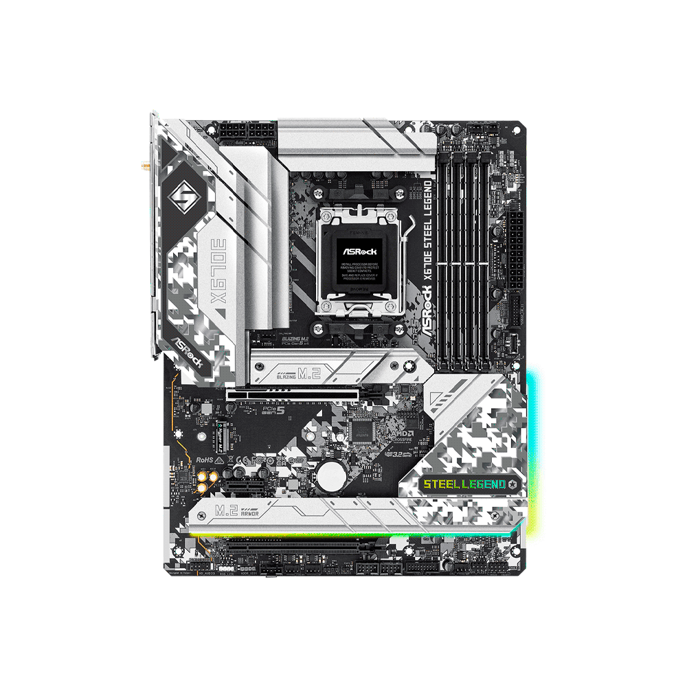 Placa madre asrock am5 x670e steel legend ddr5 s/r/hdmi/dp/4m2/wifi/usb3.2/atx