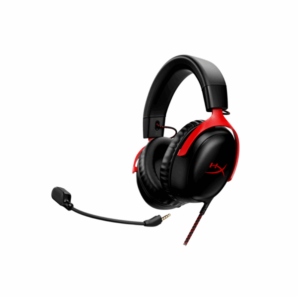 Auricular con microfono gamer hyperx 727a9aa cloud iii usb-c/usb-a/3.5mm/rojo-negro - Imagen 2