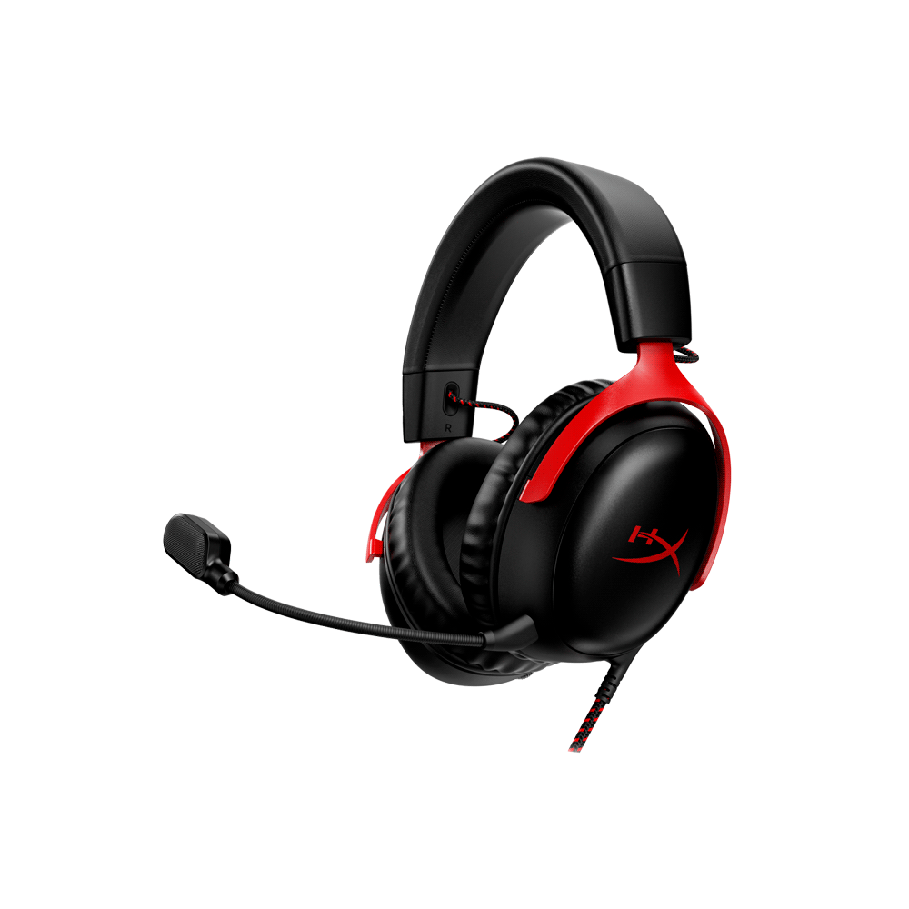 Auricular con microfono gamer hyperx 727a9aa cloud iii usb-c/usb-a/3.5mm/rojo-negro
