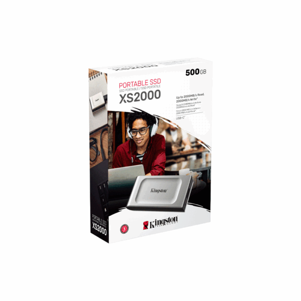 Ssd externo 500gb kingston sxs2000/500g usb-c 3.2 - Imagen 4