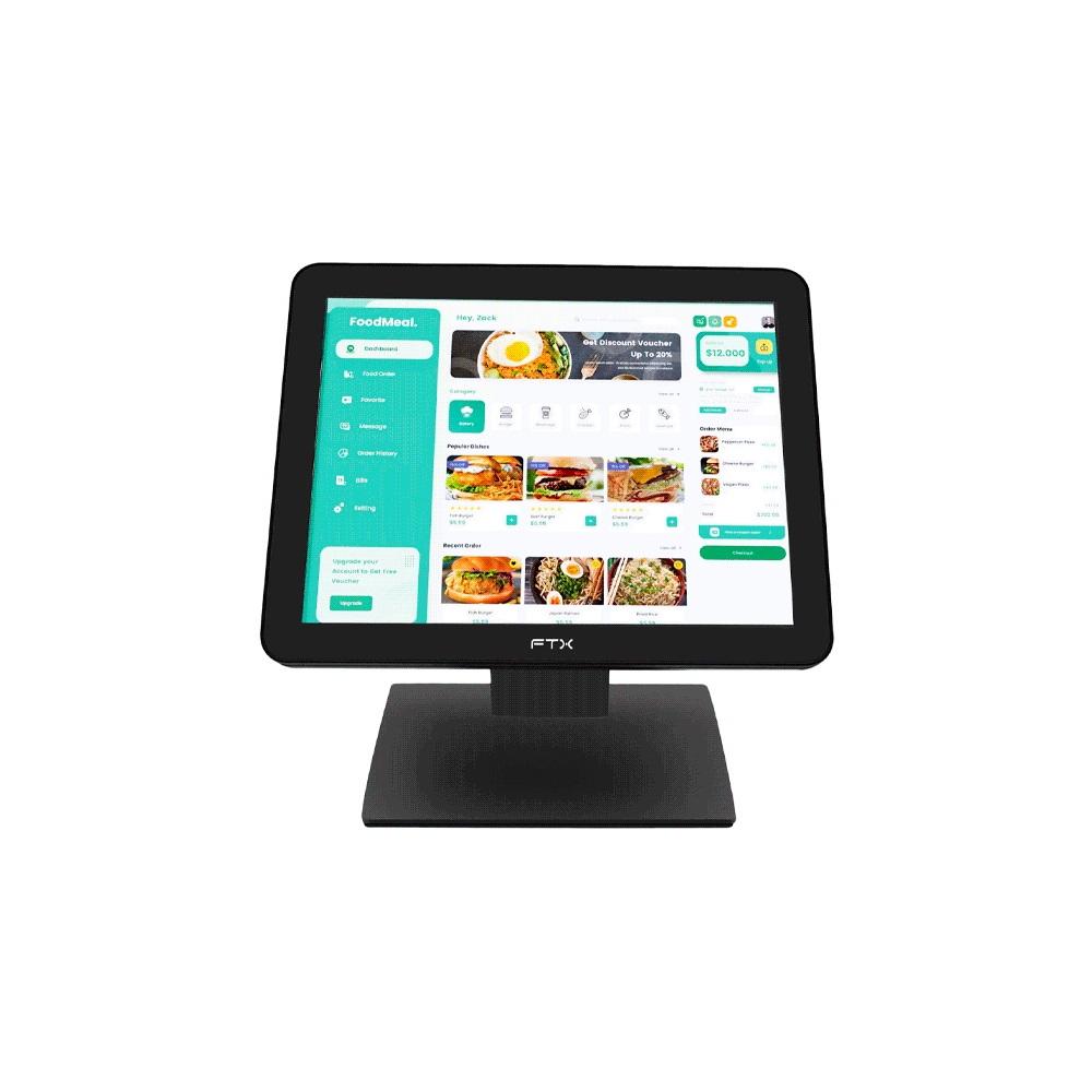 Monitor touch ftx 17" capacitive mt17v1 vga/hdmi/usb/1jack con bisel/5ms c/lapiz