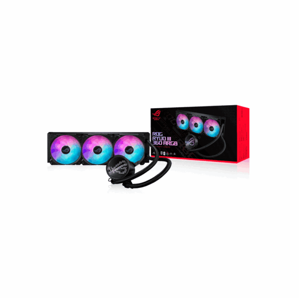 Cooler p/cpu asus rog ryuo iii 360 argb negro - Imagen 5