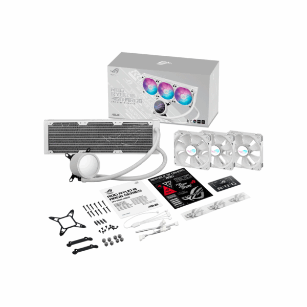 Cooler p/cpu asus rog ryuo iii 360 argb blanco - Imagen 5