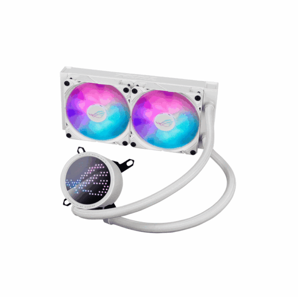 Cooler p/cpu asus rog ryuo iii 240 argb blanco - Imagen 2