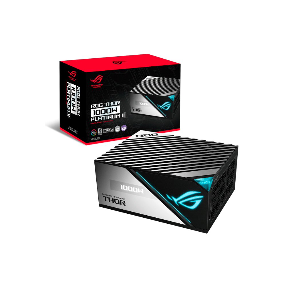 Fuente asus 1000w rog-thor-1000p2-gaming 80 plus platinum full modular
