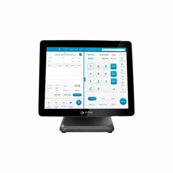 Pos touch aio intel j6412 2.0/8g/240ssd/w11/wifi/15" pte0120w 3nstar