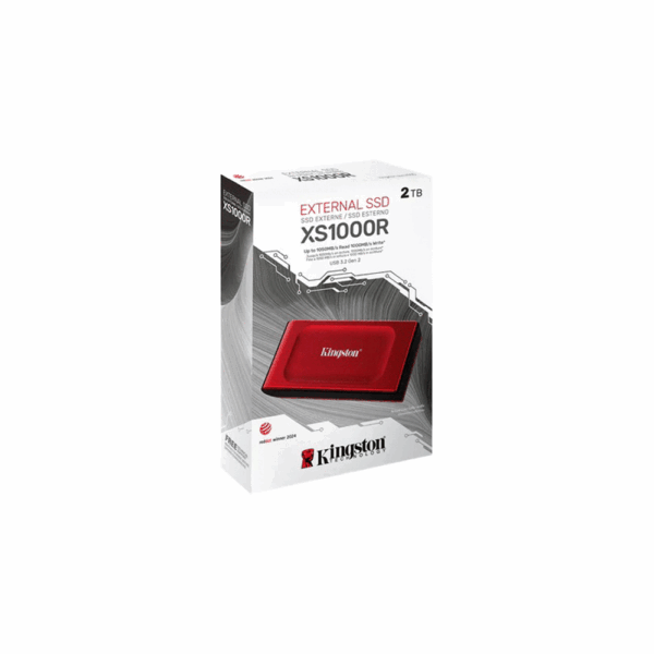 Ssd externo 2tb kingston sxs1000r/2000g usb-c 3.2 rojo - Imagen 4