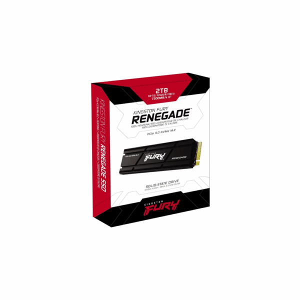 Ssd m.2 nvme 2tb kingston fury renegade c/disipador termico sfyrd/2000g 7300/7000 pcie 4.0 - Imagen 3