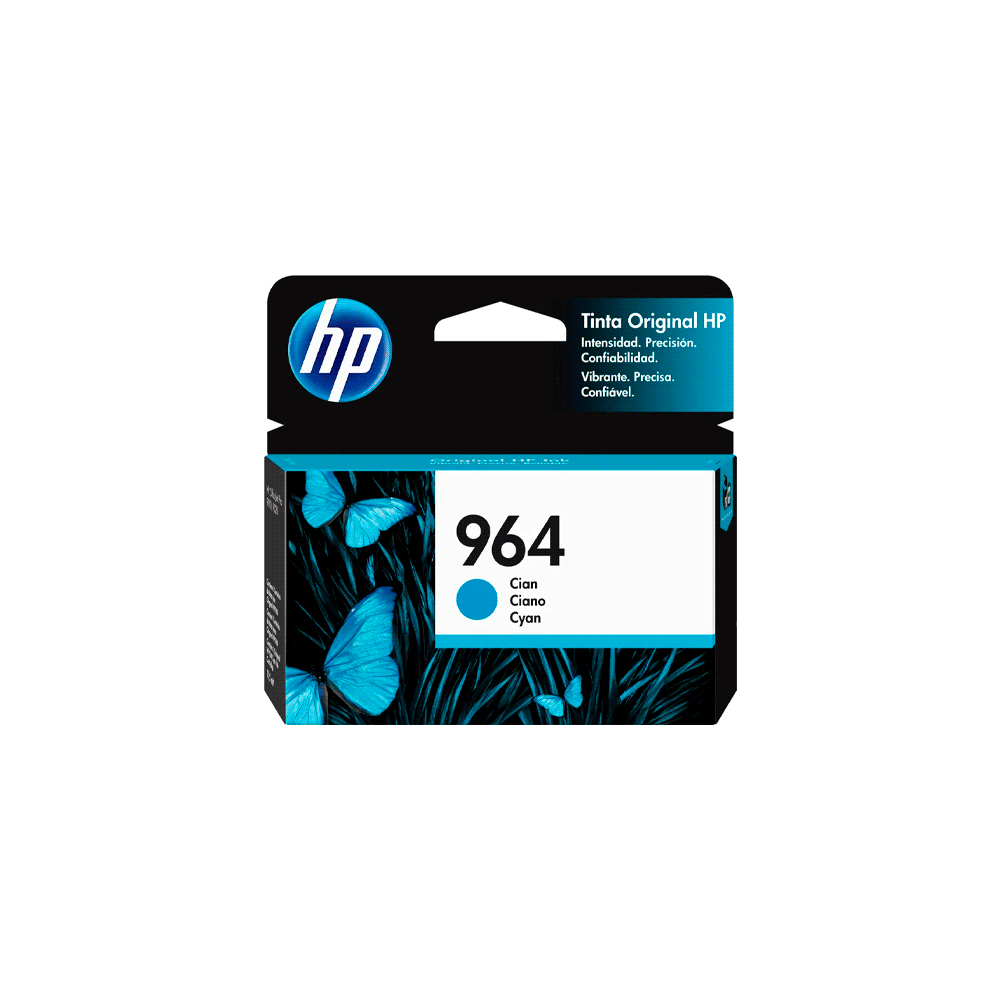 Tinta hp 964 cian 3ja50al 10.7ml