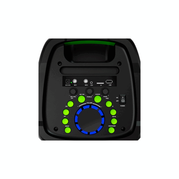 Parlante klip boomfire x 1500w kls-652 bt/aux/sd/usb/fm/tws/led/bat/negro - Imagen 3