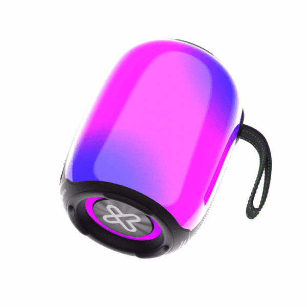 Parlante  klip zoundfire 12w kbs-250bk bt/bat/ipx6/tws/aux/led/negro