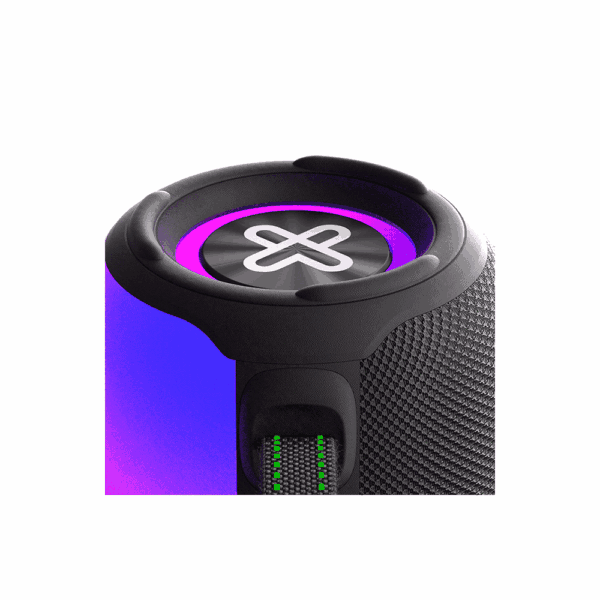 Parlante  klip zoundfire 12w kbs-250bk bt/bat/ipx6/tws/aux/led/negro - Imagen 4