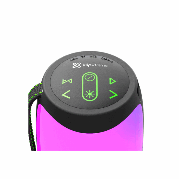 Parlante klip zoundfire pro 16w kbs-350bk bt/bat/ipx6/tws/aux/led/negro - Imagen 3