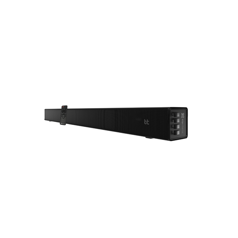 Sound bar klip harmonium 2.0 100w ksb-001 bt/opt/usb/aux/hdmi/negro