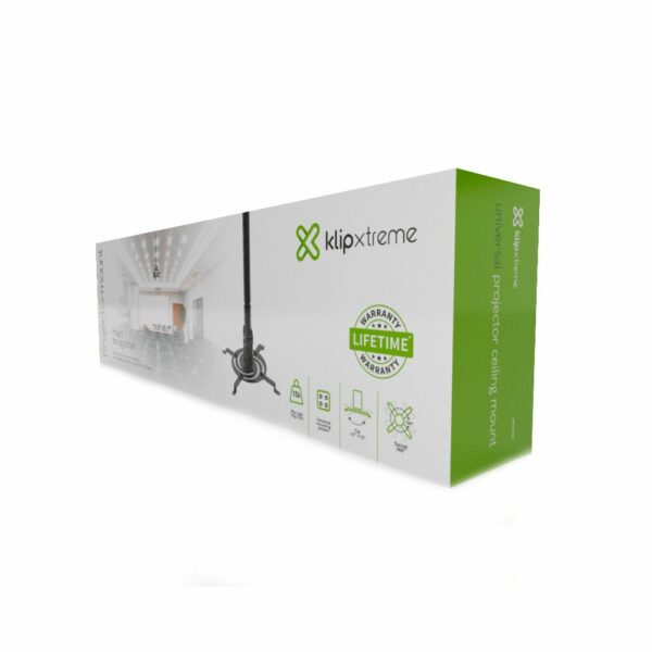 Soporte p/proyectorector klip kpm-610b inclinable/gira 360/universal/ techo/ negro - Imagen 2