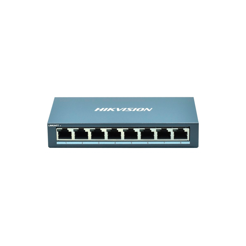 Switch hikvision ds-3e0508-o 8p/1gbps metal pared/escritorio