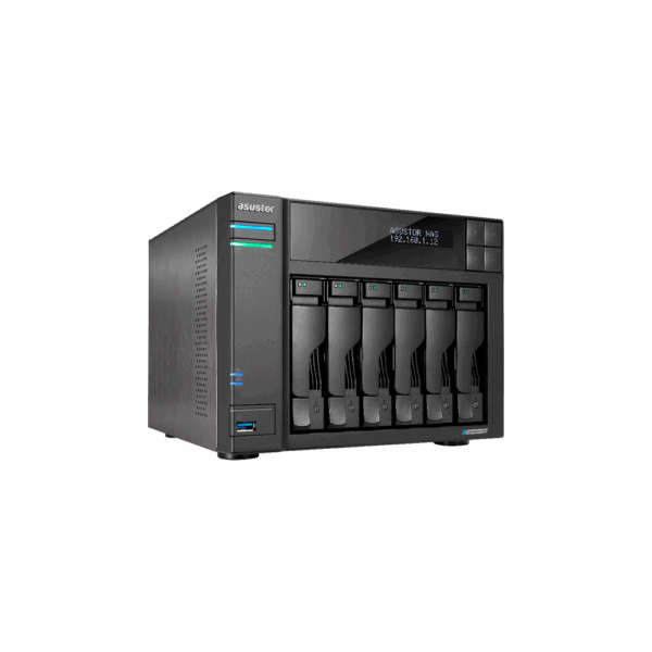 Almacenamiento nas asustor as6706t qc 2.0/6bay/8gb/4 m.2/2-gblan/hdmi/2usb3.2 - Imagen 2