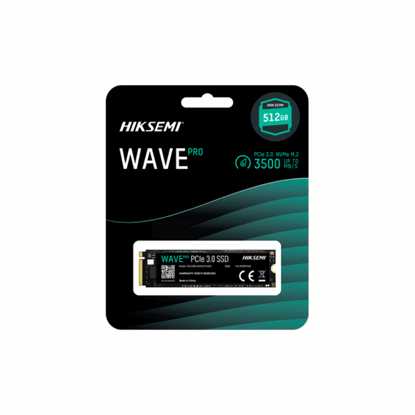 Ssd m.2 nvme 512gb hiksemi hs-ssd-wave pro(p) 512g 3500/1800 pcie 3.0 - Imagen 3