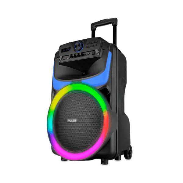 Parlante pulse 550w sp403e burst 12" bt/bat/aux/sd/usb/fm/led/microfono multilaser - Imagen 3