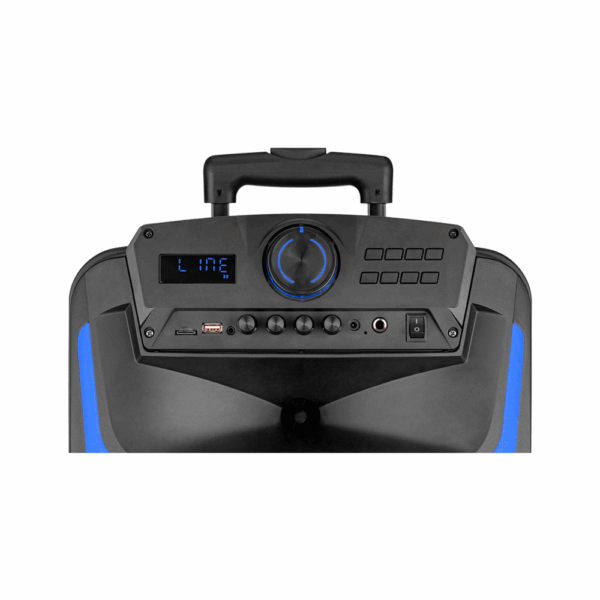 Parlante pulse 550w sp403e burst 12" bt/bat/aux/sd/usb/fm/led/microfono multilaser - Imagen 4