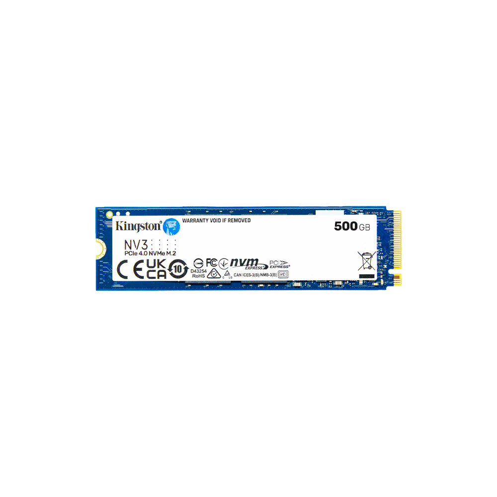 Ssd m.2 nvme 500gb kingston snv3s/500g 5000/3000mb/s pcie 4.0