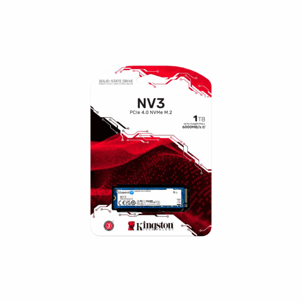 Ssd m.2 nvme 1tb kingston snv3s/1000g 6000/4000mb/s pcie 4.0 - Imagen 3