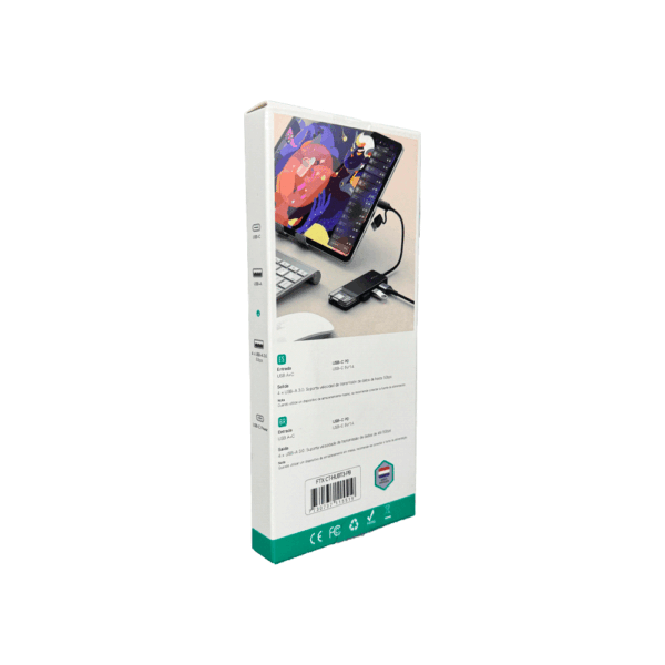 Hub usb-c 3.0 / usb-a de 4 puertos ftx-hubt3-pb 5gbps/5v - Imagen 5