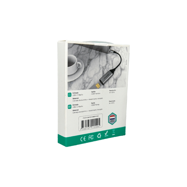 Adaptador usb-c - hdmi ftx-c160-pu31-cmhdfn1-s0.2 4k/60hz/gris - Imagen 4
