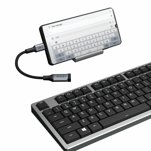 Adaptador usb-c - usb-a 3.0 m/h ftx-cmaf3.0-ag0.15 5gbps/gris - Imagen 2