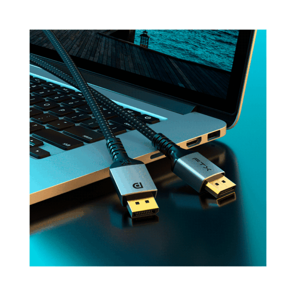 Cable displayport m/m 3m ftx-dp8k-ag3 dp1.4/8k/60hz/4k/120hz/32.4gbps - Imagen 2