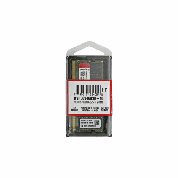 Memoria ram p/nb ddr5 16gb 5600 kingston kvr56s46bs8-16 - Imagen 3