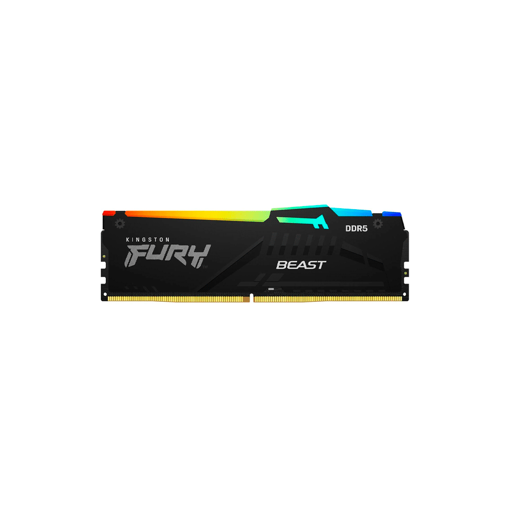 Memoria ram ddr5 16g 6000 kingston fury beast bk kf560c36bbe2a-16 rgb xmp